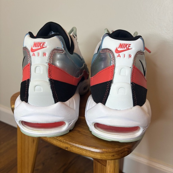 👽 Nike Air Max 95 "Alien" - White Cerulean Coral - Men's Size 14 🚀 - Picture 4 of 12